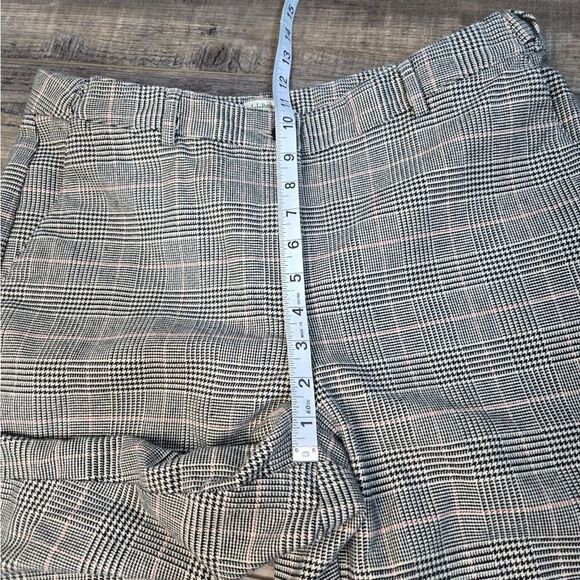 LL Bean Houndstooth Plaid Pants Trouser Pants Classic Fit Stretch Waist Size 12 - Picture 7 of 15
